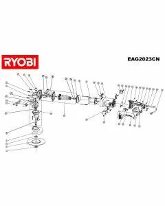 Buy A Ryobi EAG2023CN Spare part or Replacement part for Your Grinders & Cutters and Fix Your Machine Today